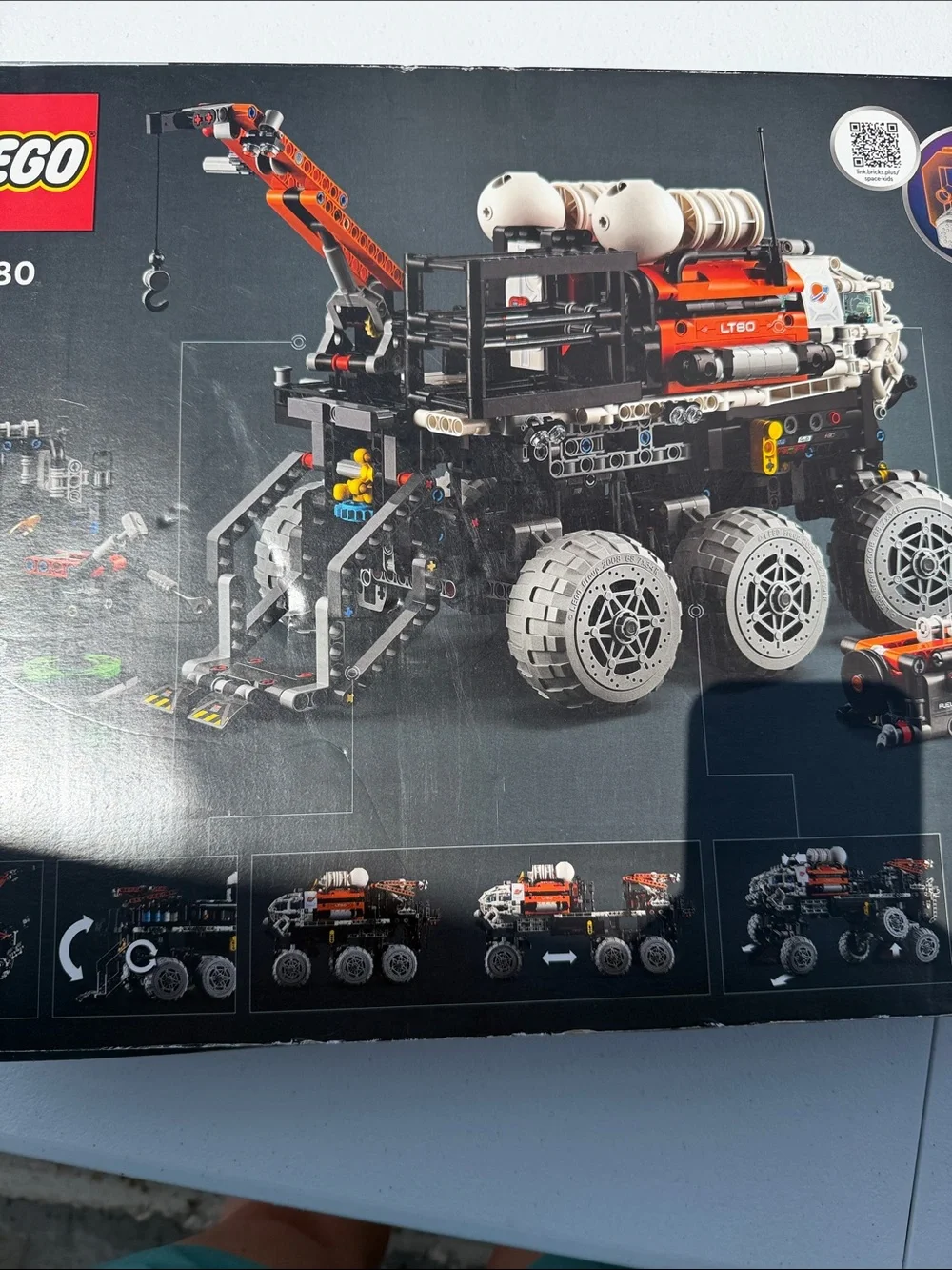 Lego Technic Mars Crew Exploration Rover in Orange, Black and White